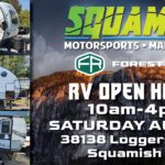 RV OPEN HOUSE & FOOD DRIVE at Squamish Motorsports RV Lot- Sat August 31st